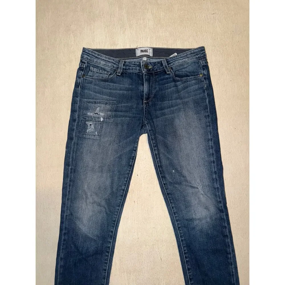 Paige women’s distressed skyline ankle peg blue jeans
Size 28 - Picture 12 of 16